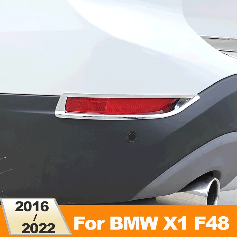 

Для BMW X1 F48 2016 2017 2018 2019 2020 2021 2022 ABS задний бампер противотуманная лампа крышка отделка украшение молдинг аксессуары