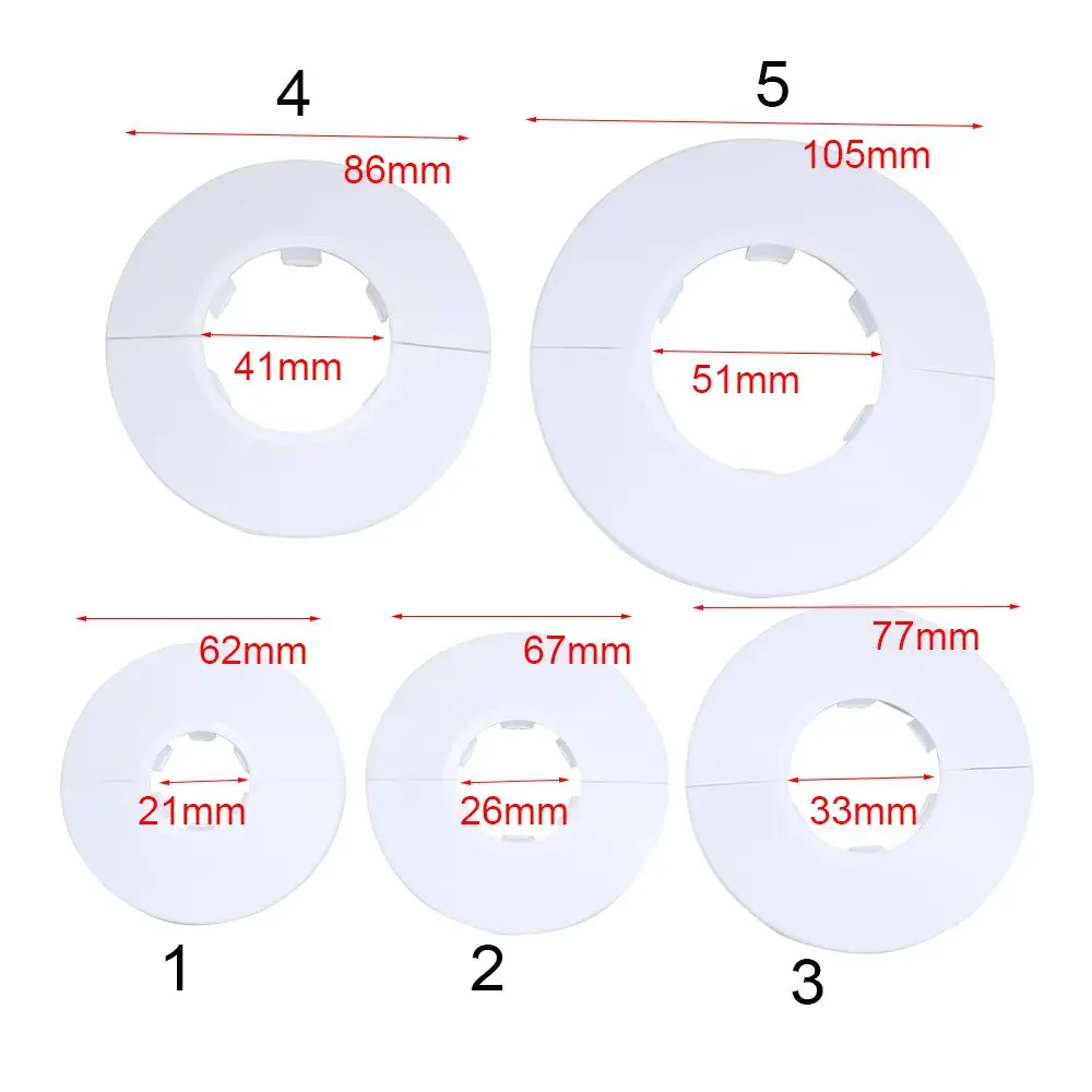 Description Picture 2 of item1Pc Plastic Faucet Decorative Cover Practical Shower Water Pipe Wall Covers Kitchen Faucet Accessories Useful Faucet Decor