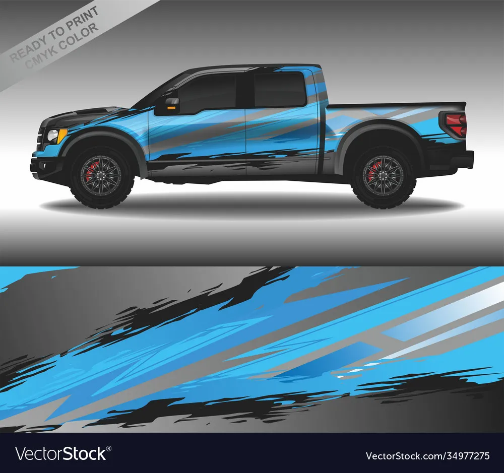 

Pickup Car Decal Car Graphic Decal Full Body Racing Vinyl Wrap Car Full Wrap Sticker Decorative Length 400cm Width 100cm