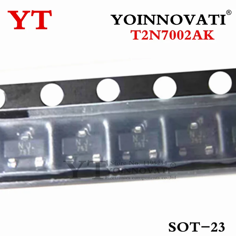 

50PCS T2N7002AK NJ SOT-23