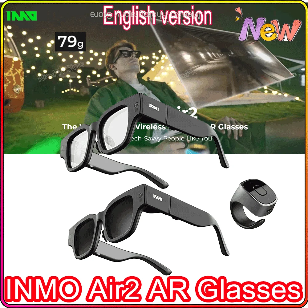 XREAL Nreal Air 2 Pro Smart AR Glasses HD Private Giant Mobile Computer  Projection Screen Portable Game Video Music Sunglasses - AliExpress