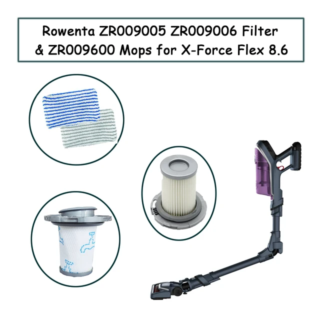 Rowenta Filter ZR009005 ZR009006 Mops ZR009600 for X-Force Flex 8.60  Cordless Vacuum Cleaner Replacement Accessories Parts - AliExpress