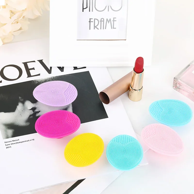 Silicone Face Wash Brush Clean Pores Baby Shampoo Bath Soft Hair Round Comb Home