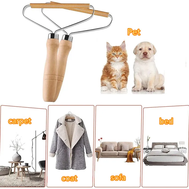 Portable Lint Remover Pet Hair Remover Brush Carpet Wool Coat Clothes Lint Pellet Manual Shaver Removal Scraper Cleaning Tool 3