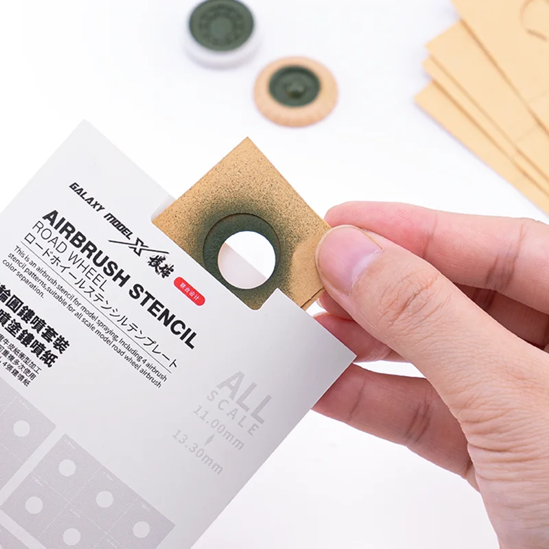 Hobby Model Craft Tool Wheel color separation leakage spray template Multiple sizes Suitable For many scales Reusable 11-20.5mm model tools