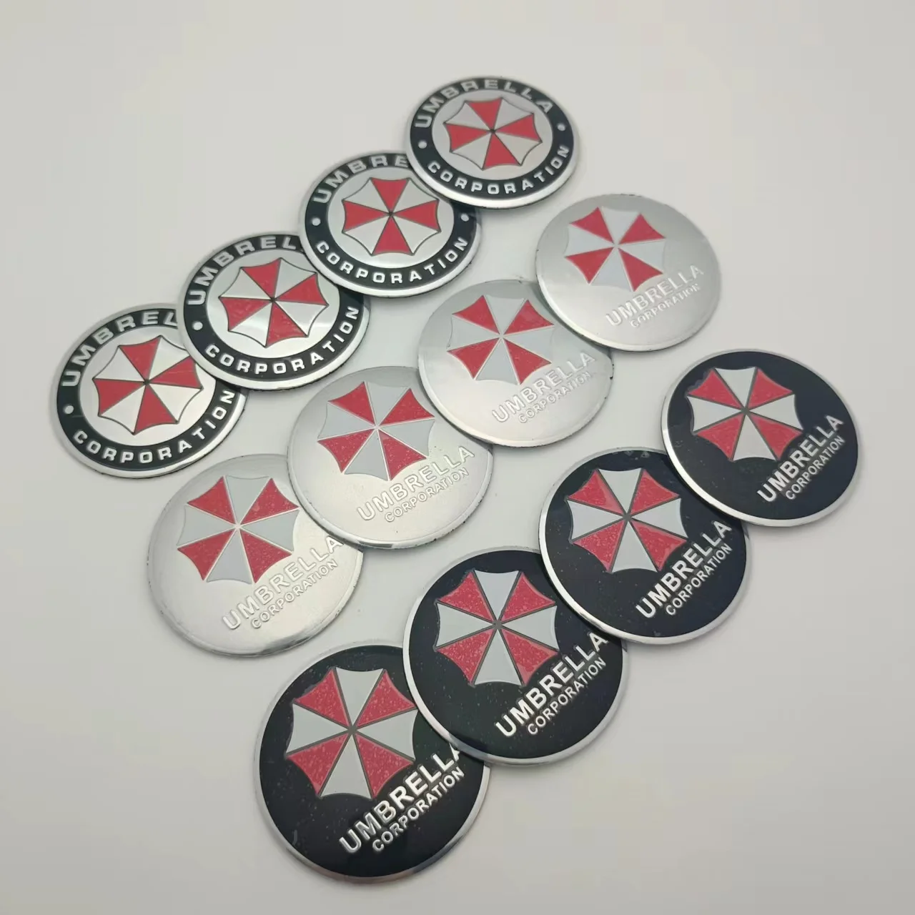 

4pcs 56/60mm 3D Umbrella Corporation Emblem Car Wheel Center Hub Cap Rim Sticker Decals For Toyota Peugeot Suzuki Citroen Skoda