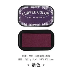 Vibrant Color Space Series Water - Based High - Density Inkpad for Art & Stationery Supplies (Purple)