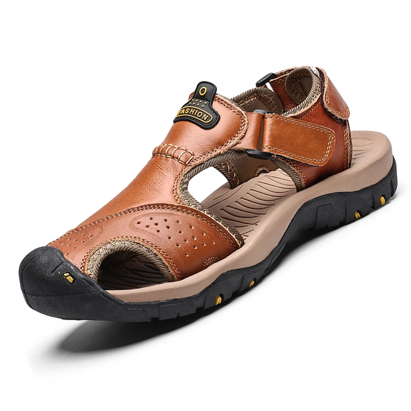 2023-Leather-Men-Shoes-Summer-New-Large-Size-Men-s-Sandals-Men-Sandals ...