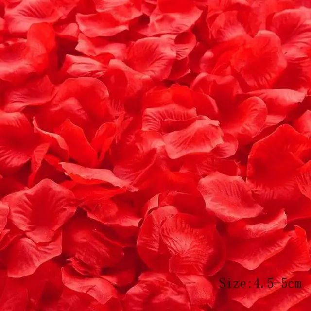 1000 pièces faux pétales de Rose artificiels coloré Simulation soie pétale de Rose pour la saint valentin fête de mariage décoration romantique 6