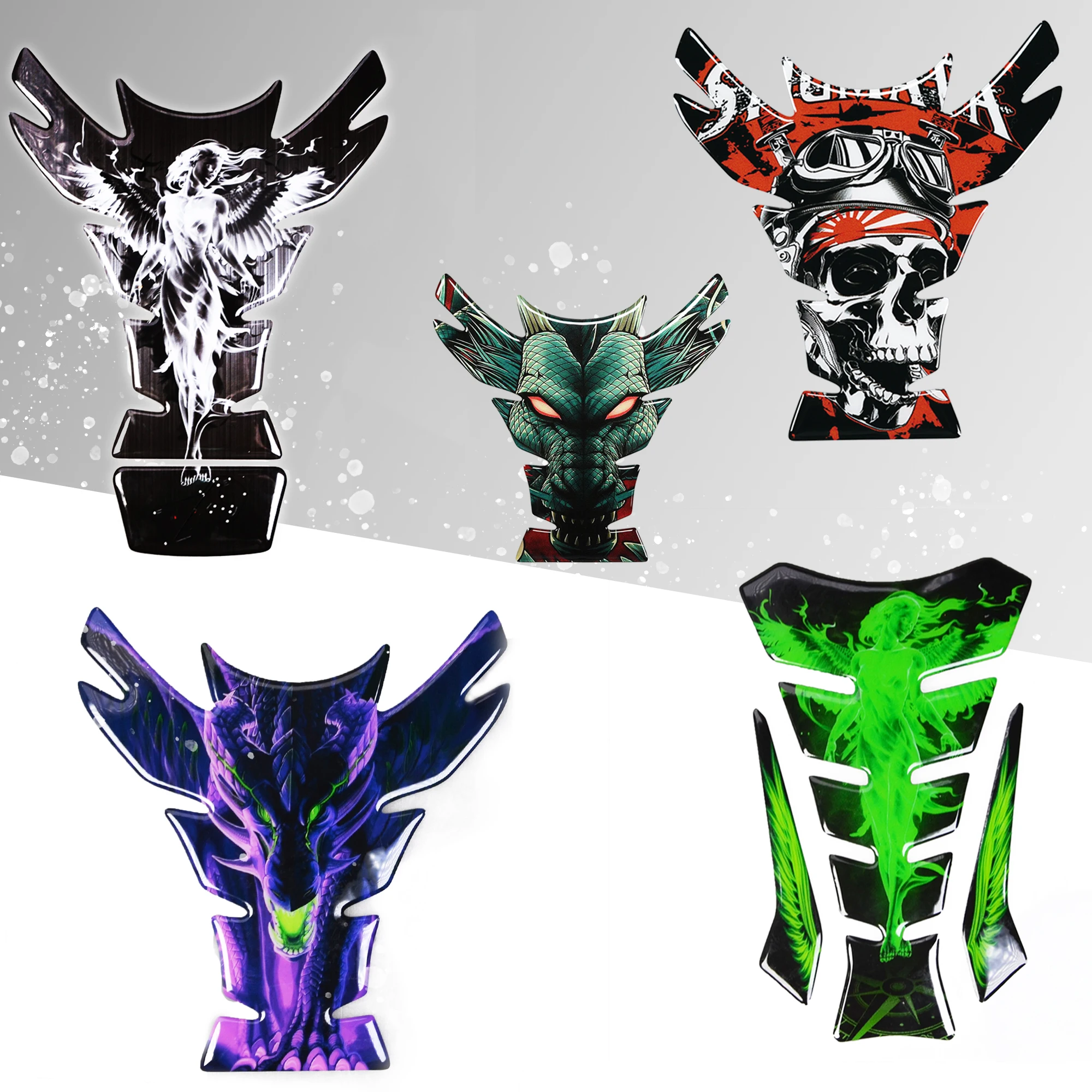 Gas Tank Protector Sticker Motorcycle Universal 3D Tankpad Oil Gas Protector for SUZUKI YAMAHA