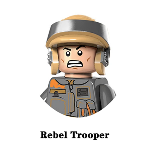 Hoth Rebel Alliance Troopers Rodian Duros Building Blocks Resistance Han Solo Leia Chewbacca Bricks Cassian Andor Figure Kid Toy N-PG767