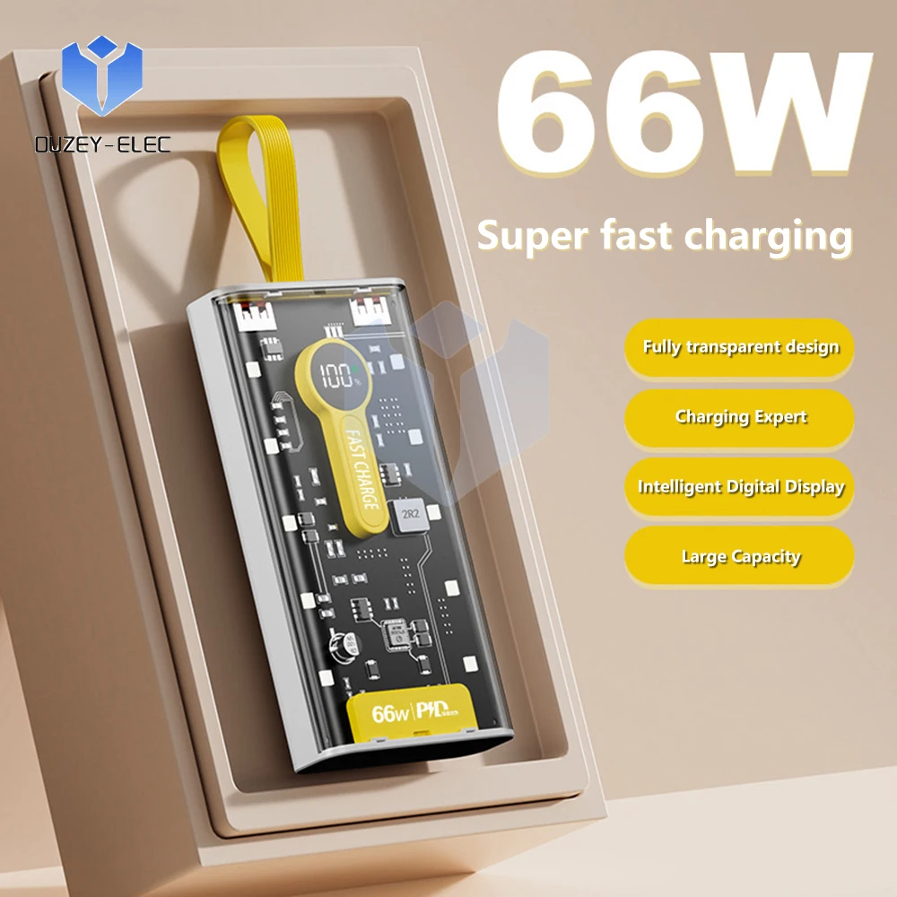 Power Bank Case Mobile DIY Kit Remaining Power Display Battery PD 22.5W Fast Charging