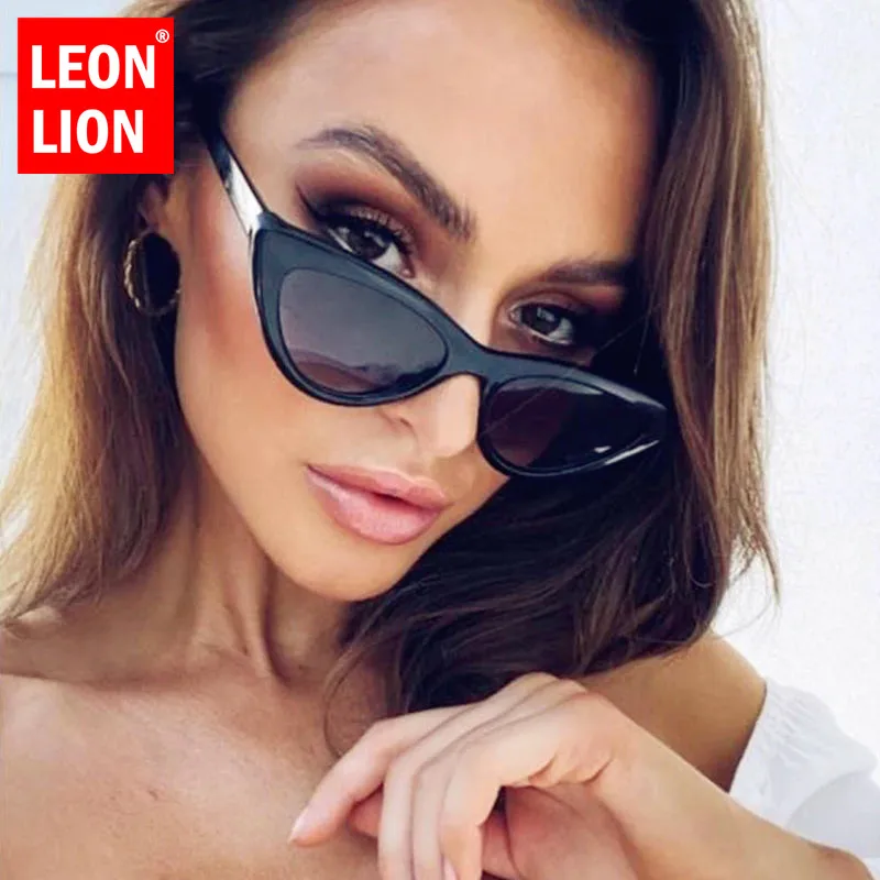 LeonLion Retro Cateye Eyewear Woman Brand Designer Sunglasses Shade for  Women Retro Glasses Women Cateye Gafas De Sol Mujer 2023
