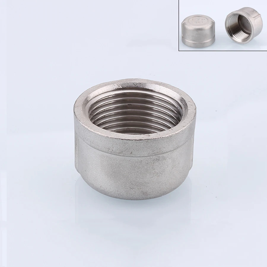 Pipe Fitting Water Pipe Fitting Hose Pipe Fitting Pipe Plug 304 Stainless Steel Square Head Plug 1/8" 1/4" 3/8" 1/2 3/4 1"-2" Female/Male Thread Hexagon Plug / Cap