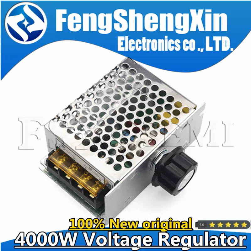 

4000W AC 110V-220V SCR Adjustable Motor Speed Controller Control Dimming Dimmers Voltage Regulator Thermostat Import High-power