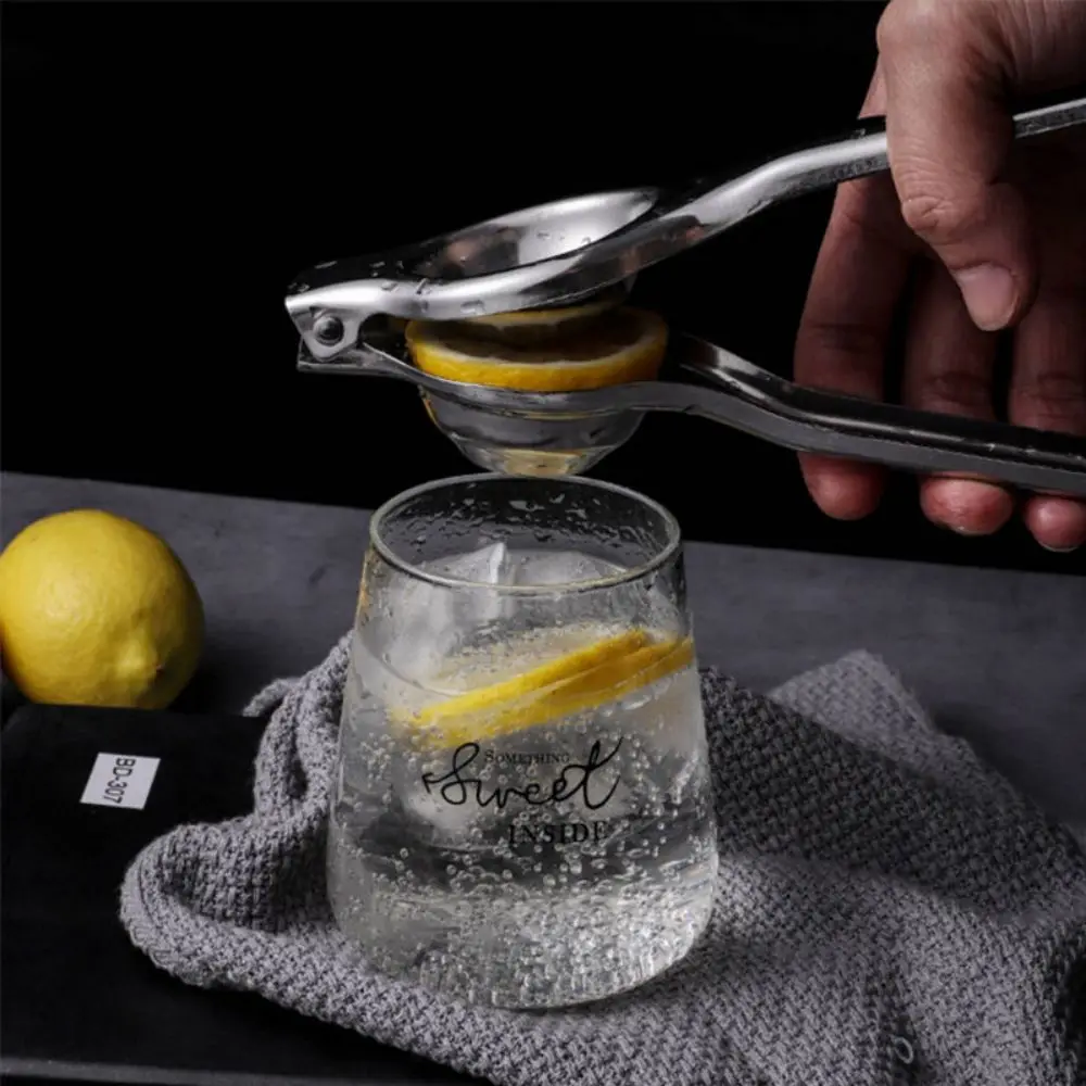 1pc Lemon Squeezer Stainless Steel Juicer Hand Press Manual Citrus Squeezer