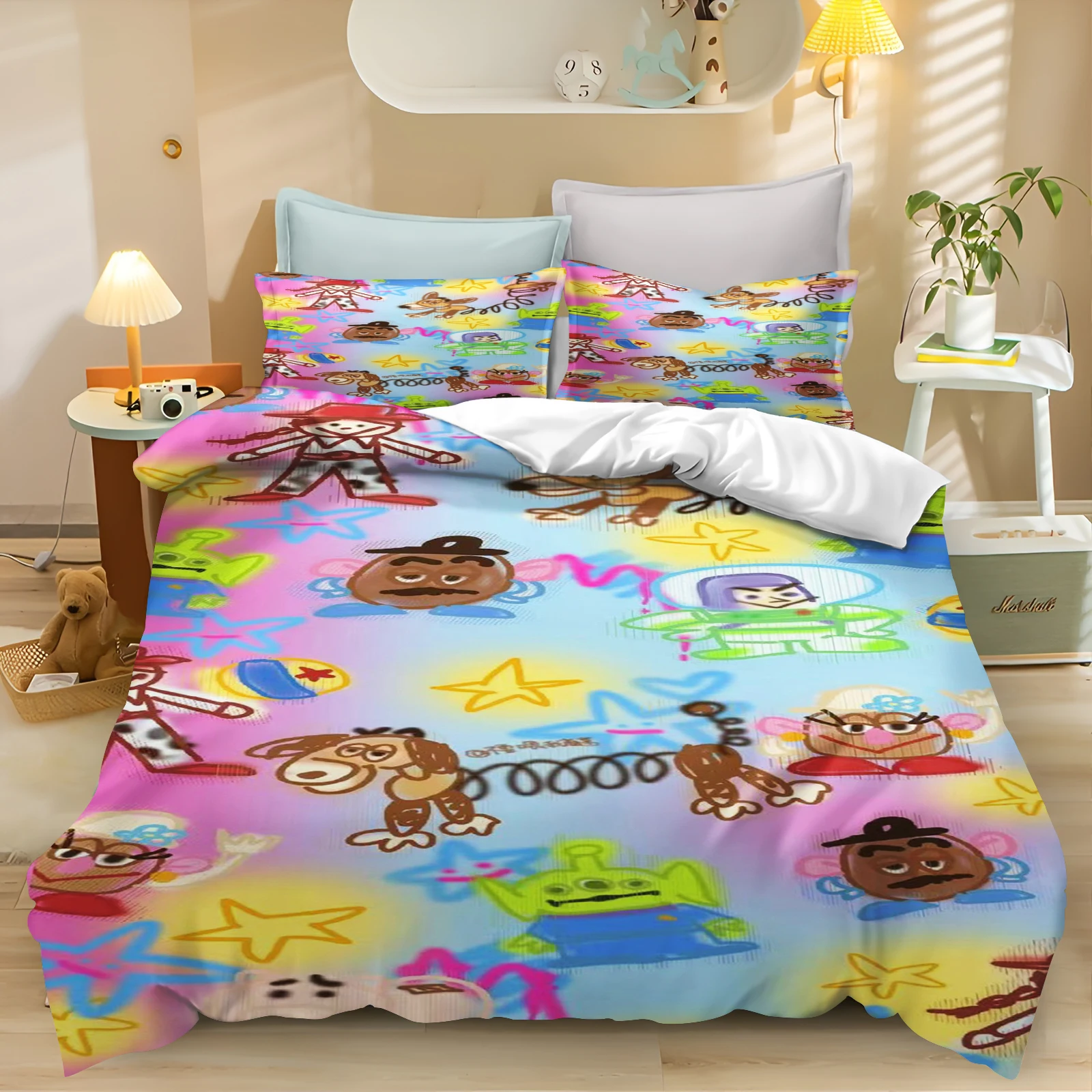 Toy Story Quilt Cover Bedding Set – Cute Cartoon Design for Boys 2