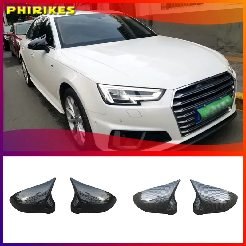 

Чехлы для автомобильных зеркал заднего вида из углеродного волокна для AUDI A4 S4 B9 A5 S5 Avant Allroad Quattro 2017-2019