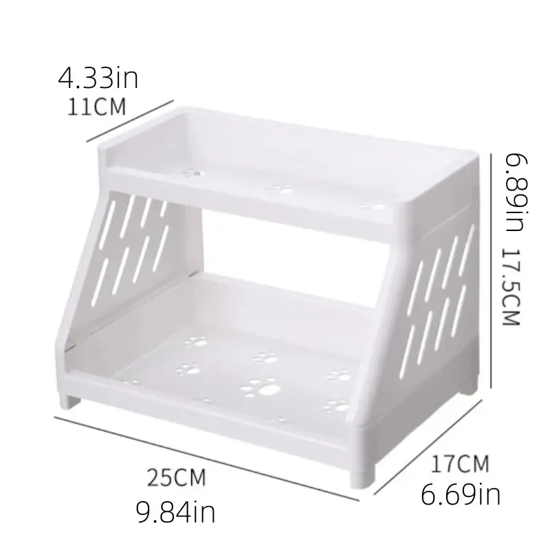 stationery organizer desktop storage shelf Double Tier Desktop Storage Organiser Display Shelf stationery stationary stationary organizer office supplies