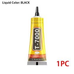 Universal Black Adhesive Glue for Electronics and DIY Projects - Multi - Size Options Available (T7000 50ml 1pc)