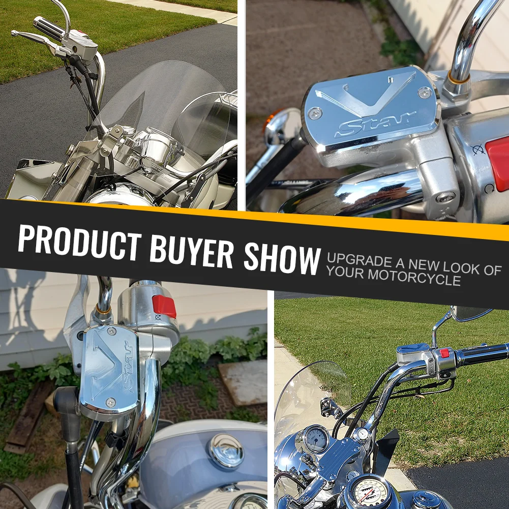 Chrome Brake Reservoir Cover – For Yamaha V-Star 1100 (1999-2009) & V-Star 1300 (2007-2009)