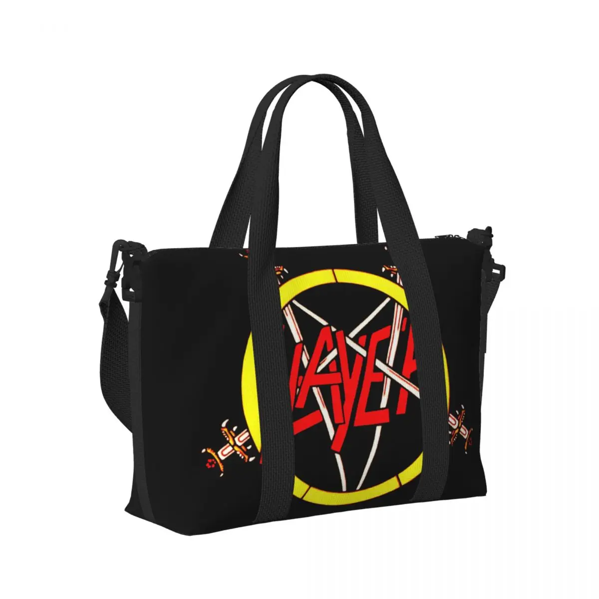 S-slayers Tote Bag Women Large Capacity Heavy Metal Rock Gym Beach Shoulder Travel Bag