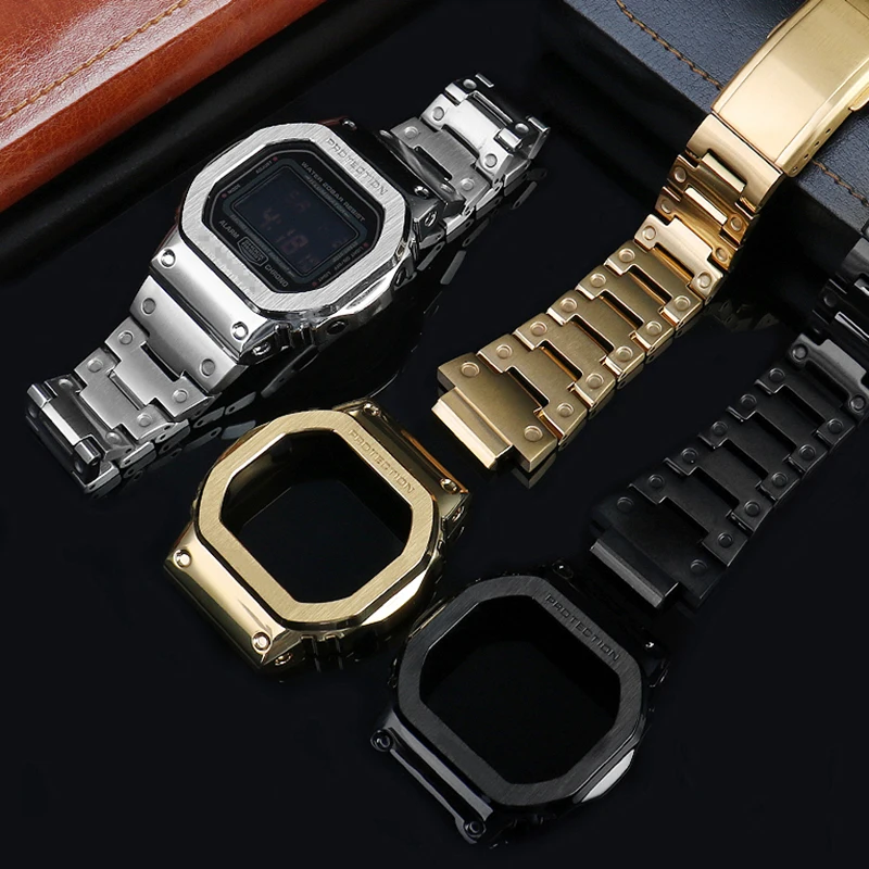 G-shock cioステンレススチールケース,金属製時計チェーン