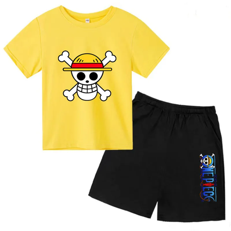 Kids Clothing Set Boys Girls Summer Short Sleeve T-shirt + Shorts
