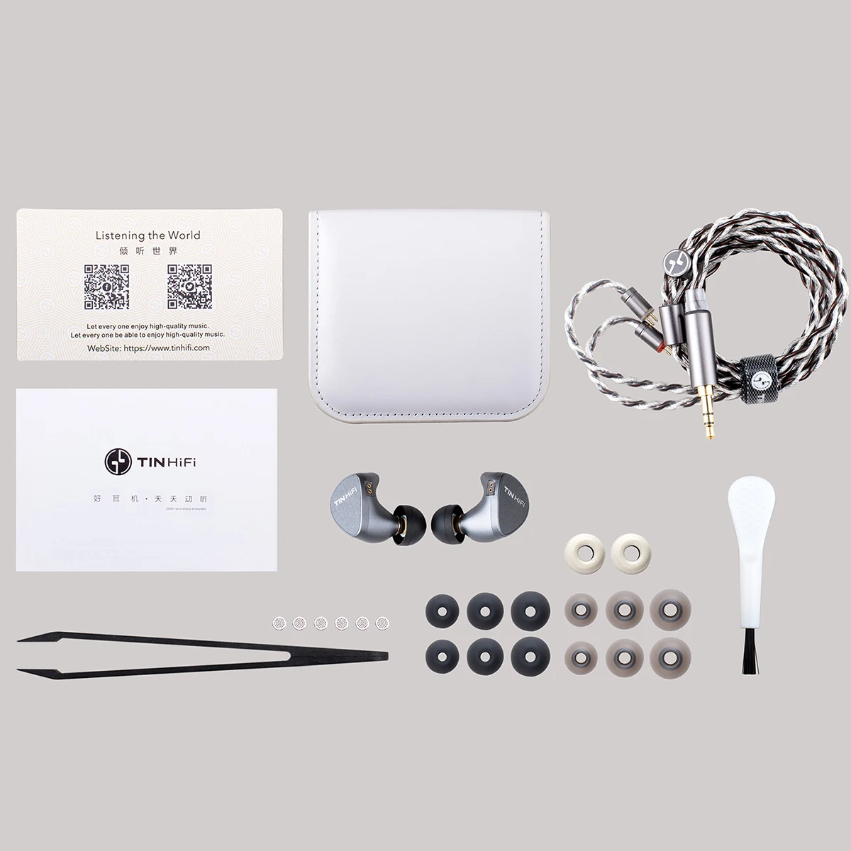TINHIFI T5S HiFi IEM 10mm Next-generation Ultra-linear Diaphragm Dynamic Driver Detachable 0.78 2Pin Wired Sport In-ear Earphone 6