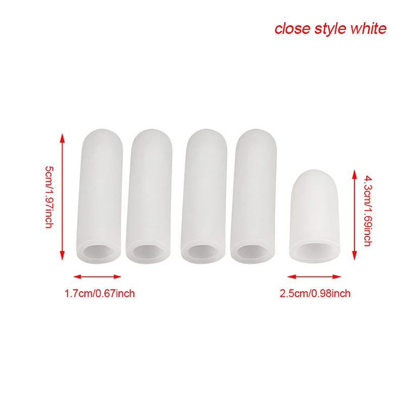 Description Picture 5 of item5pcs  Silicone Finger Protector Sleeve Cover Anti-cut Heat Resistant Finger Sleeves Great Cooking Kitchen Tools