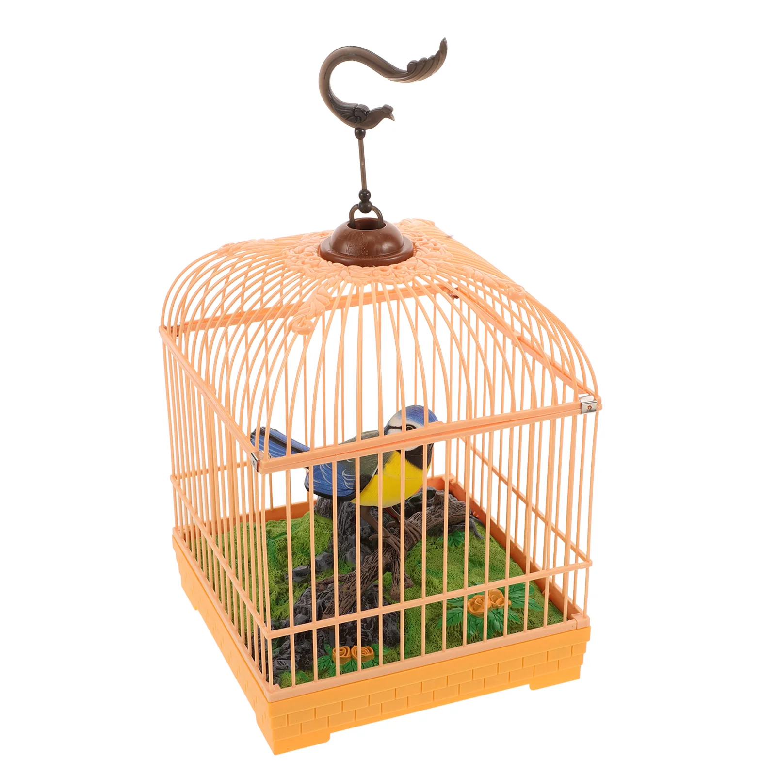 Voice Control Birdcage Toy Tots Toys Realistic Sounds Electronic Talking Chirping Parrot Parakeet 2
