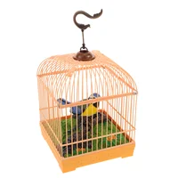 Voice Control Birdcage Toy Tots Toys Realistic Sounds Electronic Talking Chirping Parrot Parakeet 2