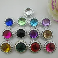 10pcs Good Mix Color Acrylic Plastic Button Shank for Scrapbooking Accessories 1