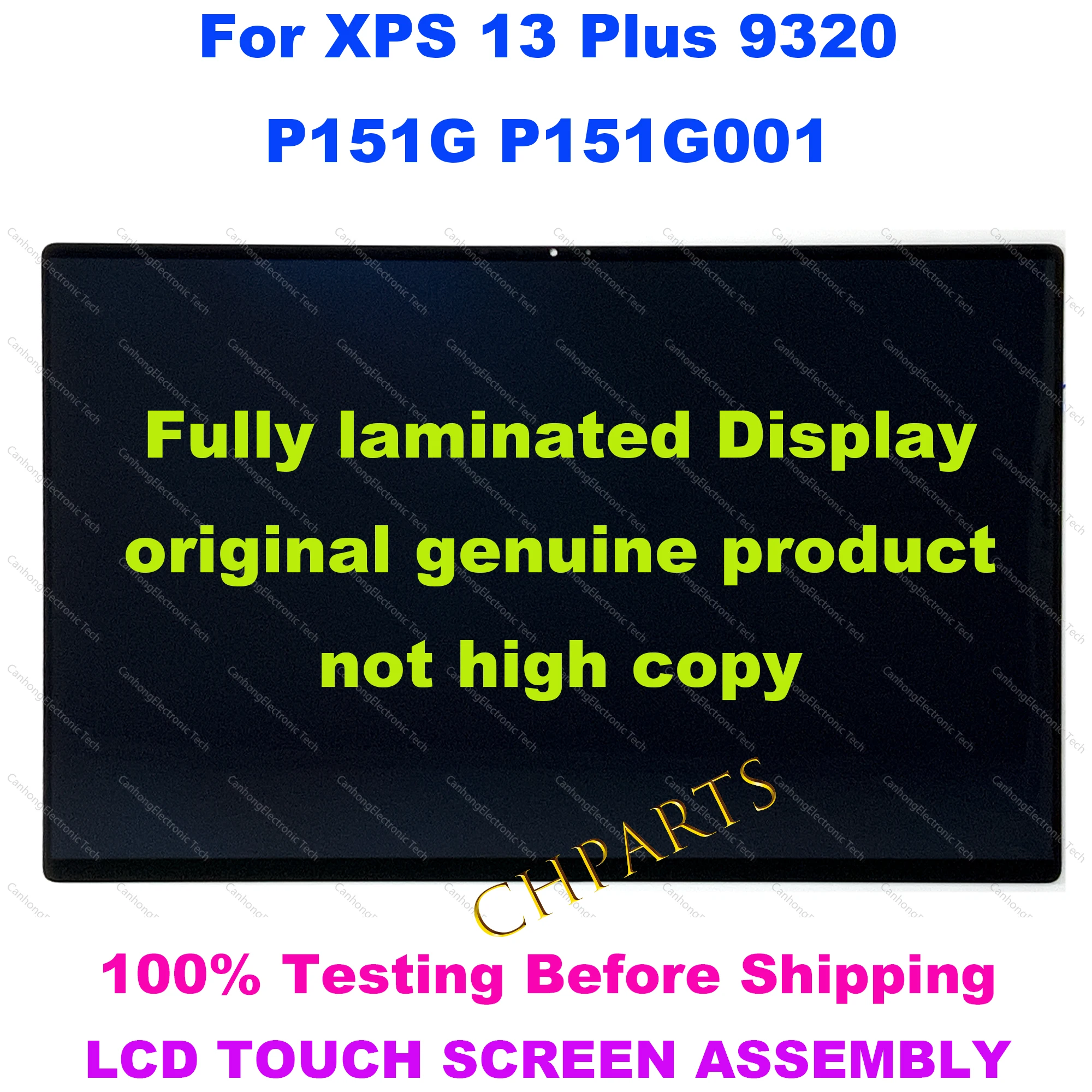 13.4 Pollici 3456*2160 Oled Per Dell Xps 13 Plus 9320 P151 P151G001 Oled Laptop Panel Touch Screen Gruppo Di Ricambio Lcd