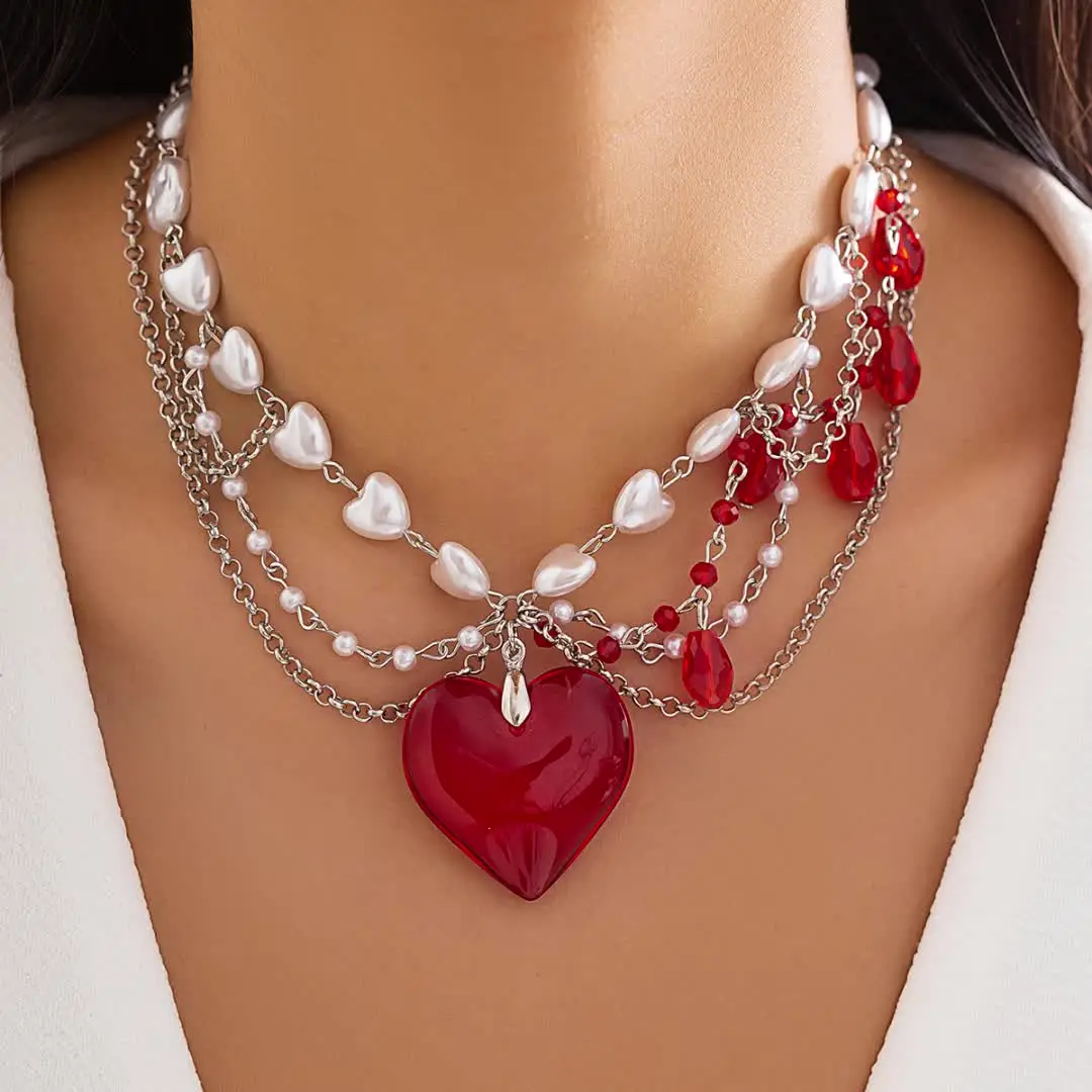 LOTSYOU★韓国★人気★lotsyou_ Heart candy pearl necklace LOTSYOU☆韓国☆人気☆lotsyou_ Heart candy pearl necklace