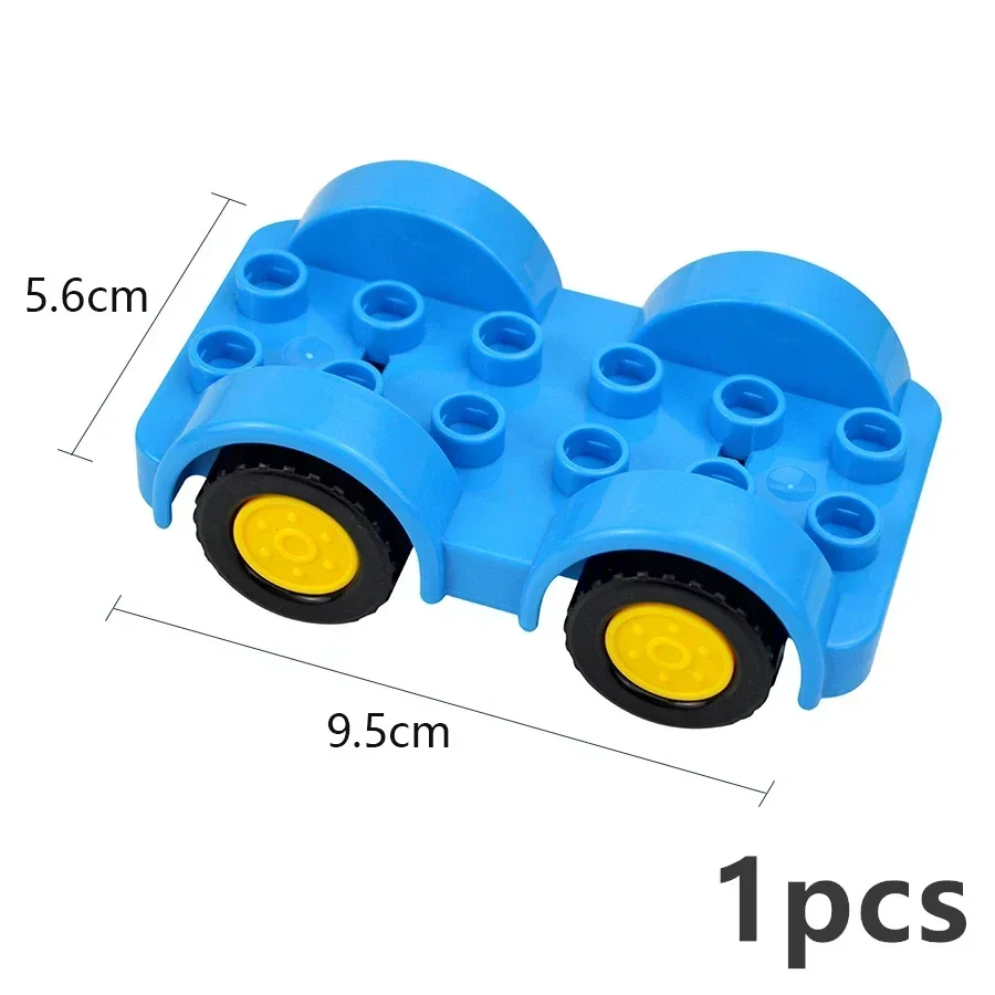 City Train Car Transport Accessory: Large-Size Track Railway Brick Set with Straight, Curved, and Uphill Rails
