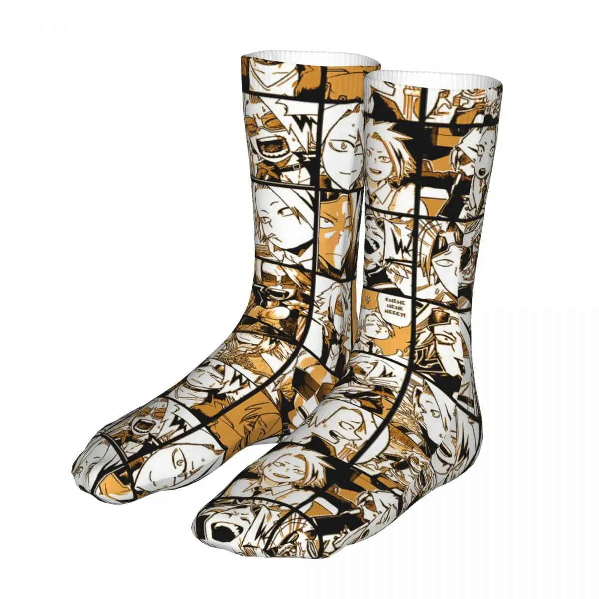 

Happy Funny Socks Men's Women's Casual My Hero Academia Collage Socks Academy Anime Skateboard Socks Spring Summer Autumn Winter