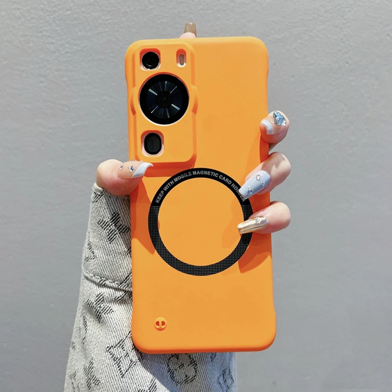 Funda magnética inalámbrica con carga inalámbrica para Huawei Mate 60, Po 50, 40, 30, 20, P60, P50, P30, ultrafina, a prueba de golpes_voghion.com