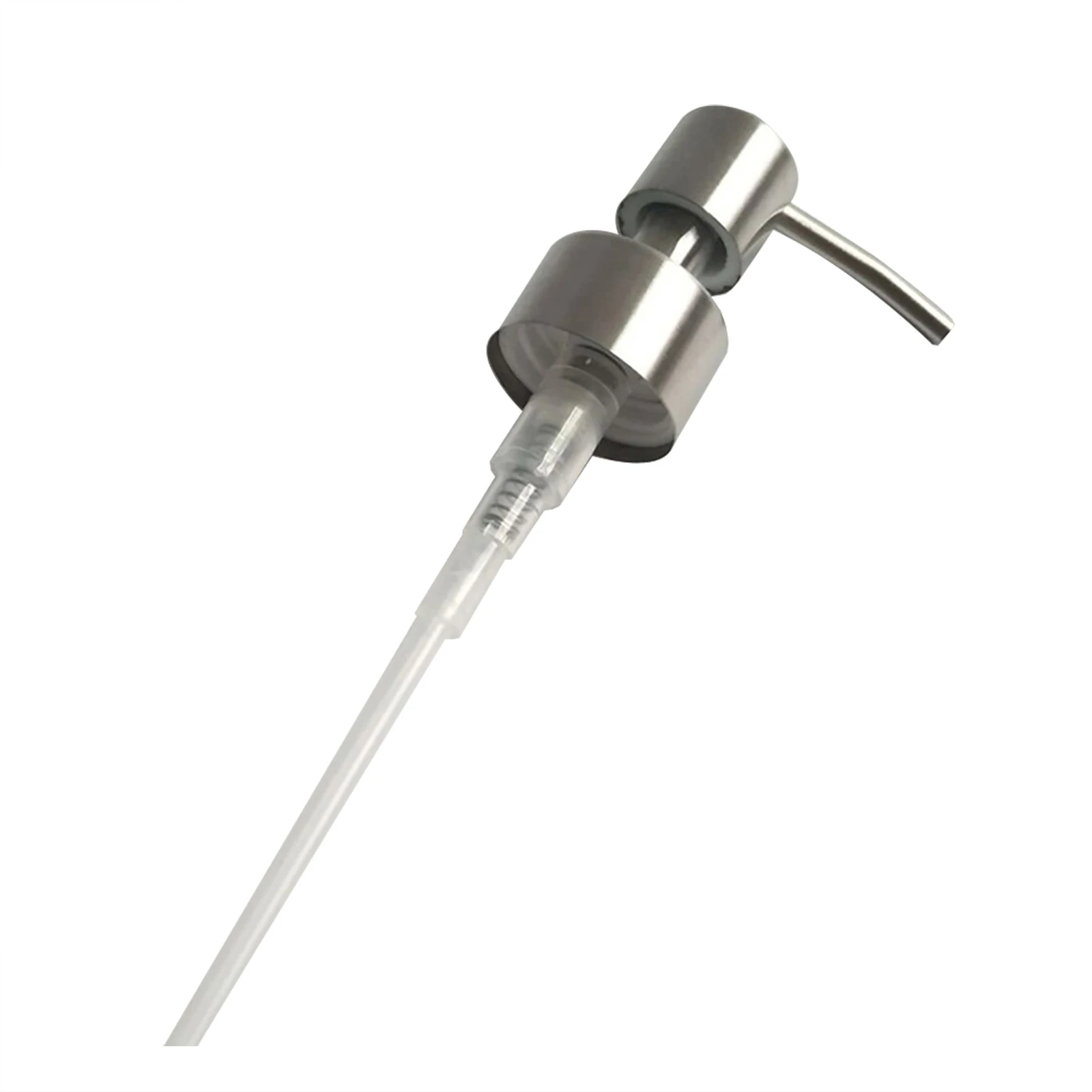 Pressure Nozzle Pump Head Home Bathroom Efficient Hand Pump Kitchen Replacement Soap Dispenser Stainless Steel 2