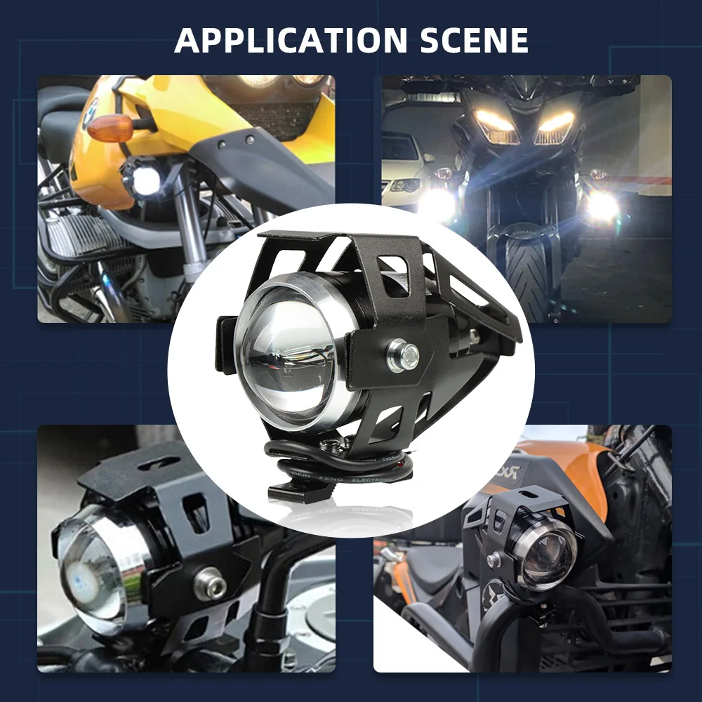 Universal Motorcycle LED Light U5 12V Auxiliary Lamp Driving headlight DRL Fog Light For BMW R1200RT S1000R F800GT Accessories Universal Motorcycle LED Light U5 12V Auxiliary Lamp Driving headlight DRL Fog Light For BMW R1200RT S1000R F800GT Accessories