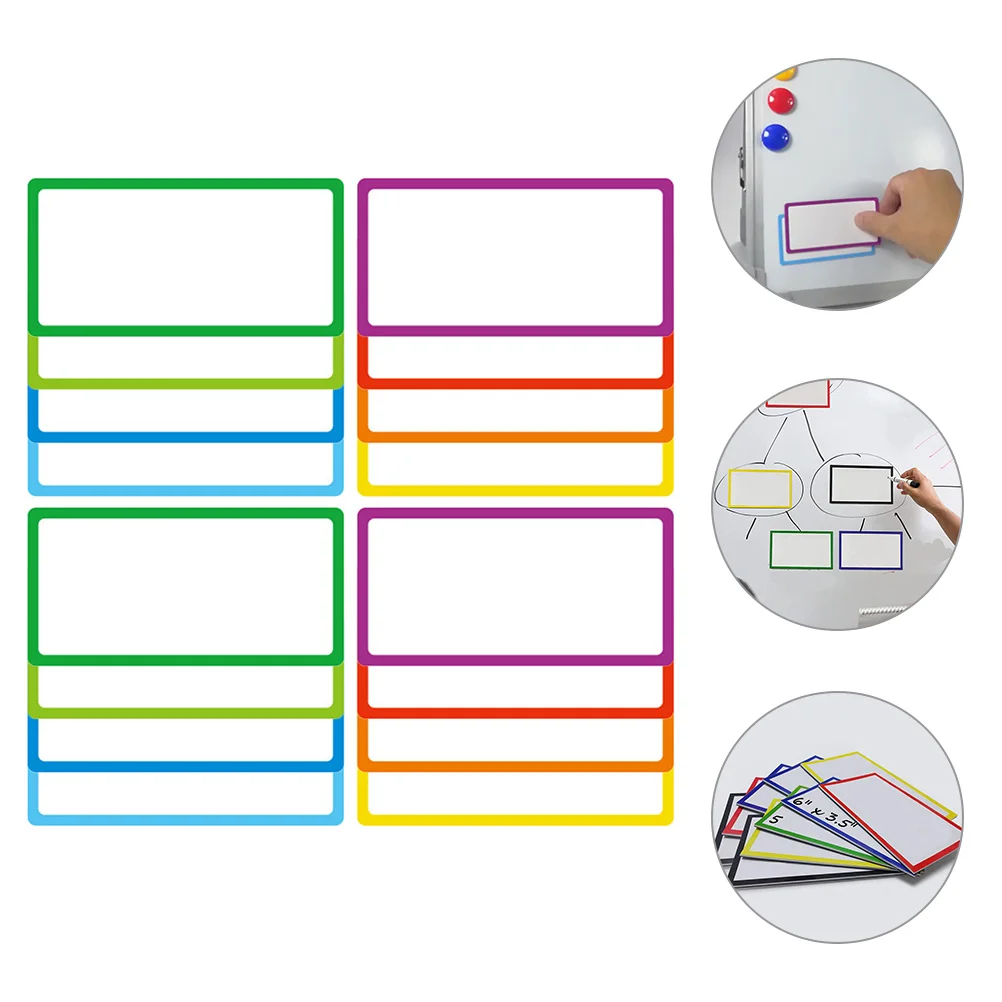 

Magnetic Name Tape Dry Erase Tags Refrigerator Sticky Labels Food Marking Stickers for Whiteboard