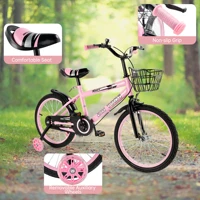 AREYOURSHOP 14/16/18 pouces vélo pour enfants vélo pour garçons et filles avec roue d'entraînement pour les tout-petits débutants de 3 à 10 ans 4