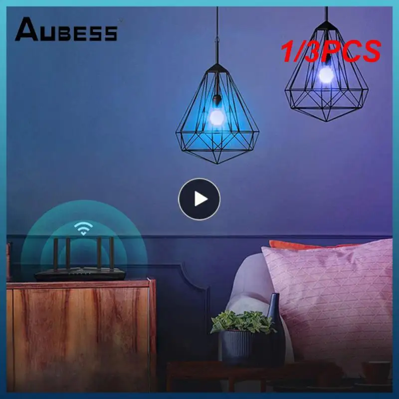 

1/3 шт., умная лампа RGBW GU10 E27 E14 с пультом ДУ