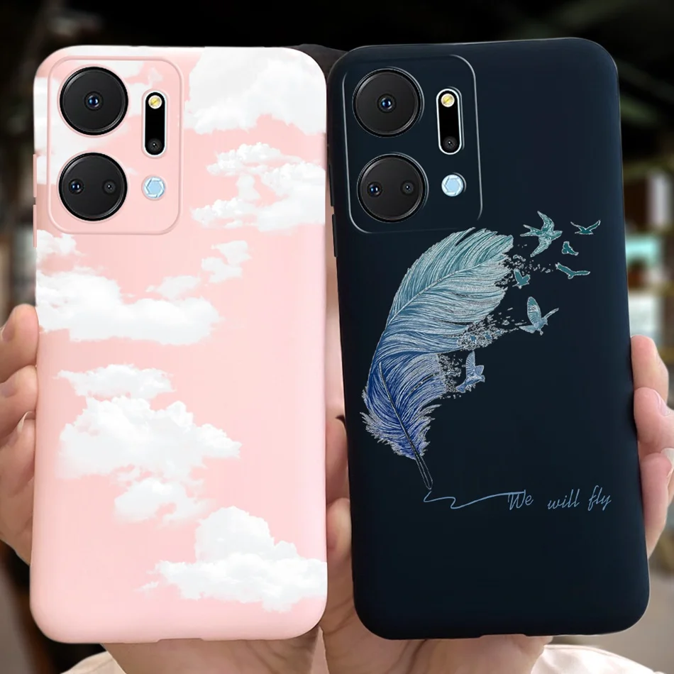 Beautiful Girl Sunflower Soft Silicone Bumper Phone Case