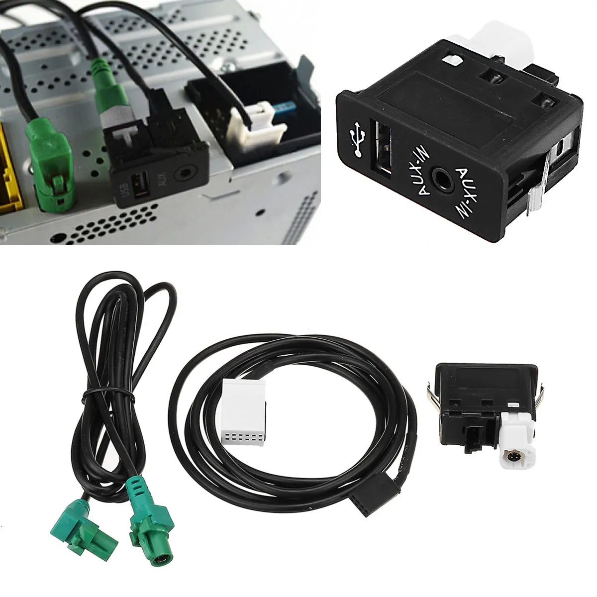 Автомобильный Кабель AUX-in USB для BMW E60 E61 E63 E64 E87 E90 E70 F25 F01 F02 F03 F04 F12 F13 | Автомобили и