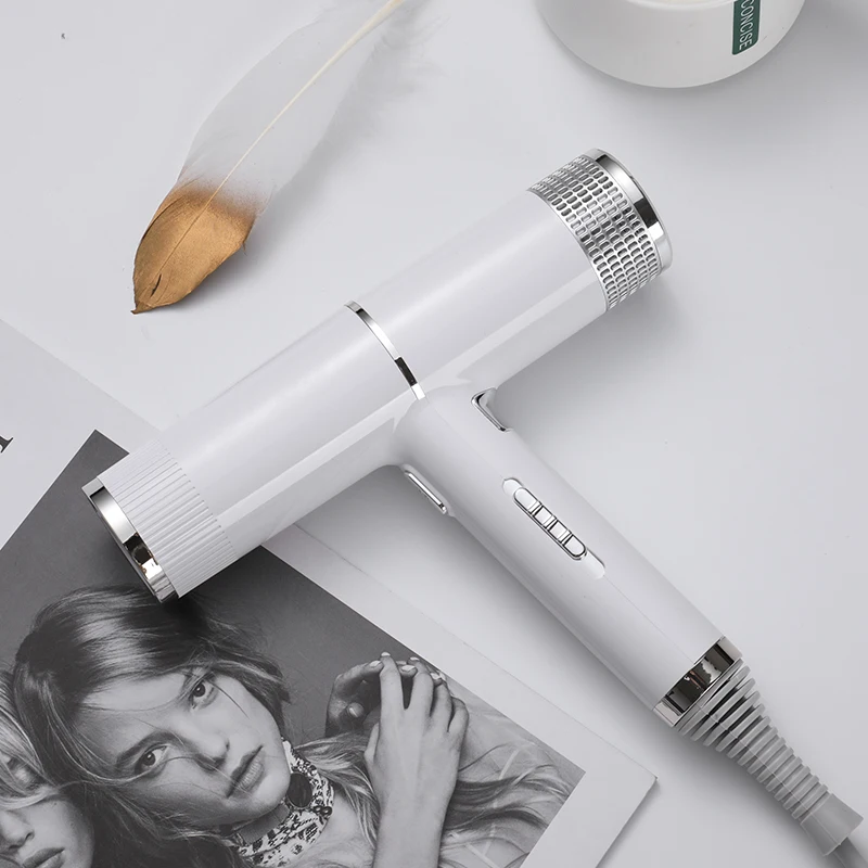 Hair Dryer Professional Leafless Hairdryer Anion Temperature Control Blow Dryer Hot &Cold Wind Hair Styler