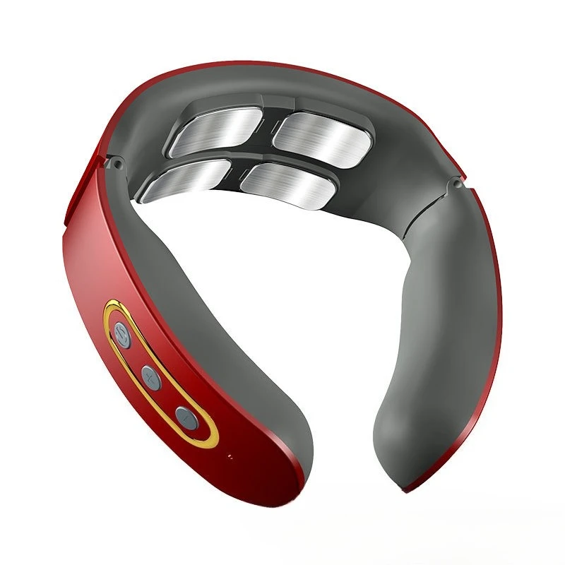 Electric Massage Machine Therapy Wireless Pulse Massager Kneading Function Neck Shoulder Pain Relief CervicalVertebraRelaxation_voghion.com