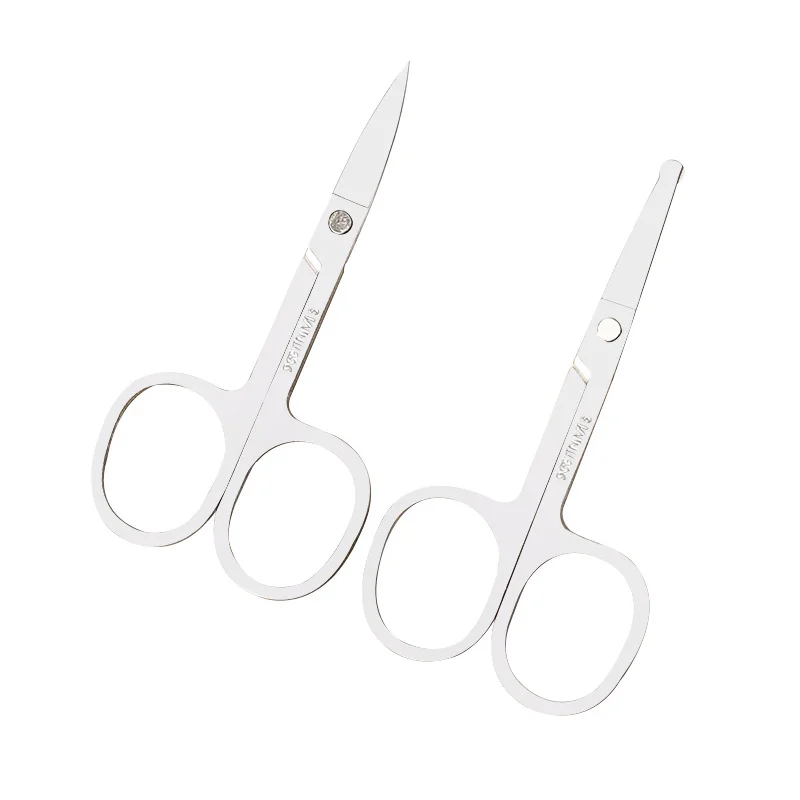 Stainless steel sharp nose hair scissors Pointed small scissors Household eyebrow scissors Beauty Tools Makeup Tools 5
