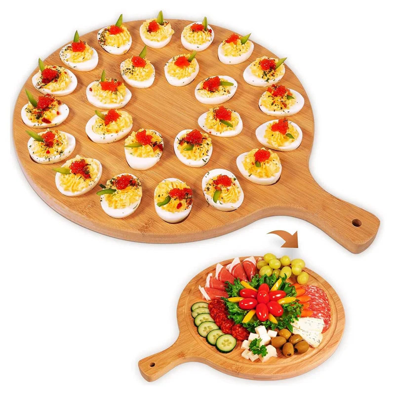 Reversible Round Cutting & Serving Board 5