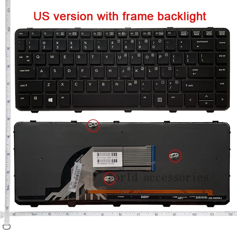 Us Nuovo Per Hp Probook 440 G1/640 G1/645 G1/445 G1/445 G2/430 G2/440 G2 Retroilluminazione 767476-001